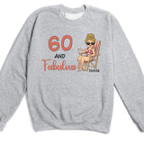 T-Shirt-Fabulous - Personalized Birthday T-Shirt (ANY AGE)-Unisex Sweatshirt-Sport Grey-JackNRoy