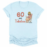 T-Shirt-Fabulous - Personalized Birthday T-Shirt (ANY AGE)-Unisex T-Shirt-Heather Ice Blue-JackNRoy