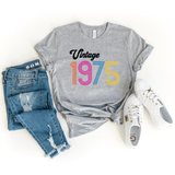 T-Shirt-Vintage Custom Birthday T-Shirt (Customize Your Year)-S-Athletic Heather-Jack N Roy