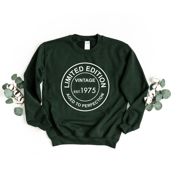 Sweatshirts-Limited Edition Custom Birthday Sweatshirt (Customize Your Year)-S-Forest-Jack N Roy