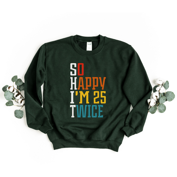 Sweatshirt-S.H.I.T. I'm 50 Sweatshirt-S-Forest-Jack N Roy