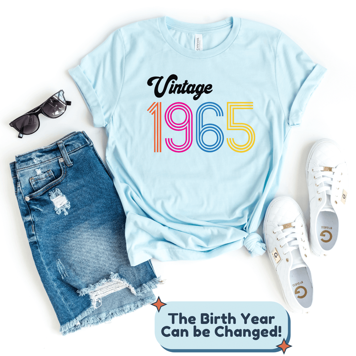 T-Shirt-Vintage Custom Birthday T-Shirt (Customize Your Year)-Jack N Roy