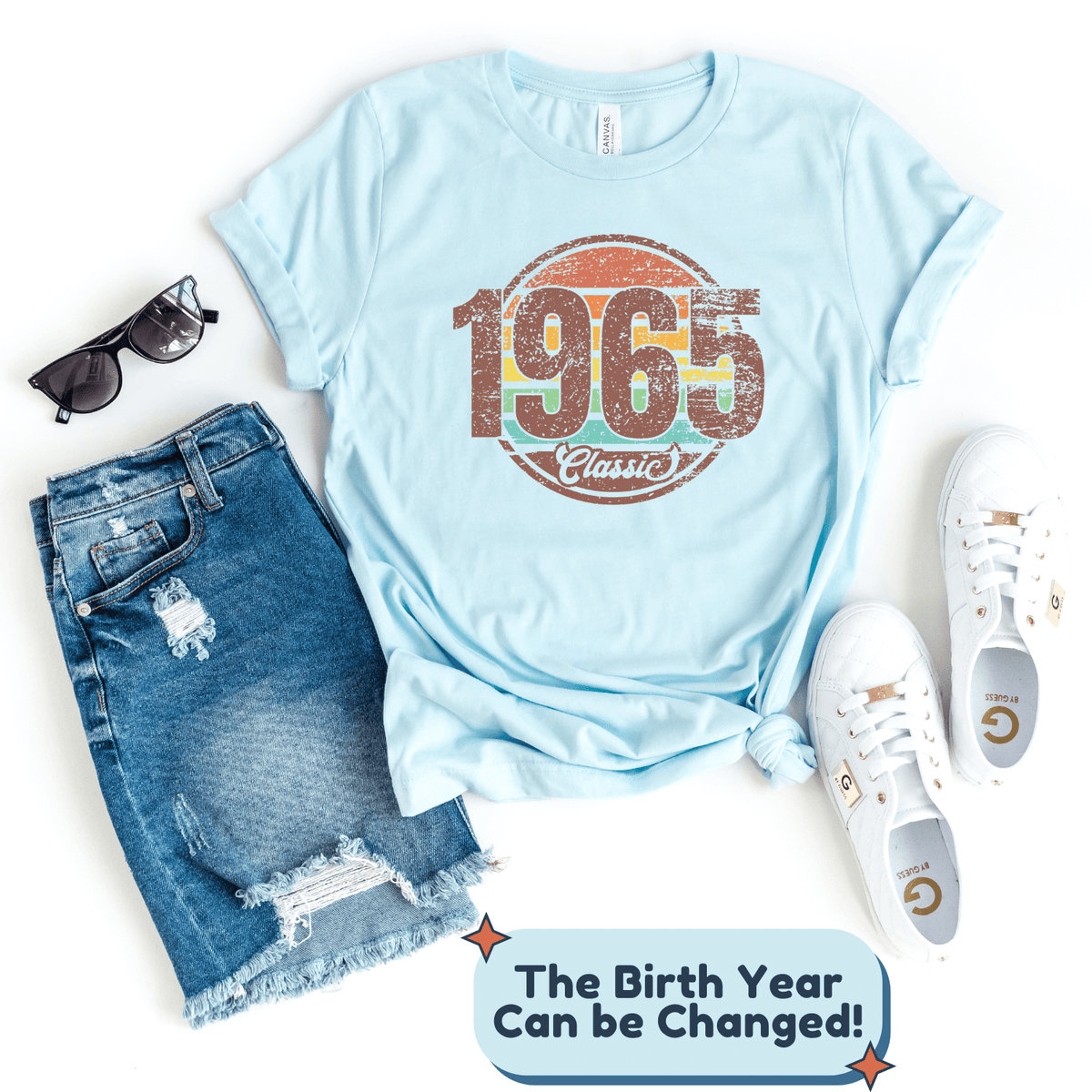 T-Shirt-Classic Custom Birthday T-Shirt (Customize Your Year)-Jack N Roy