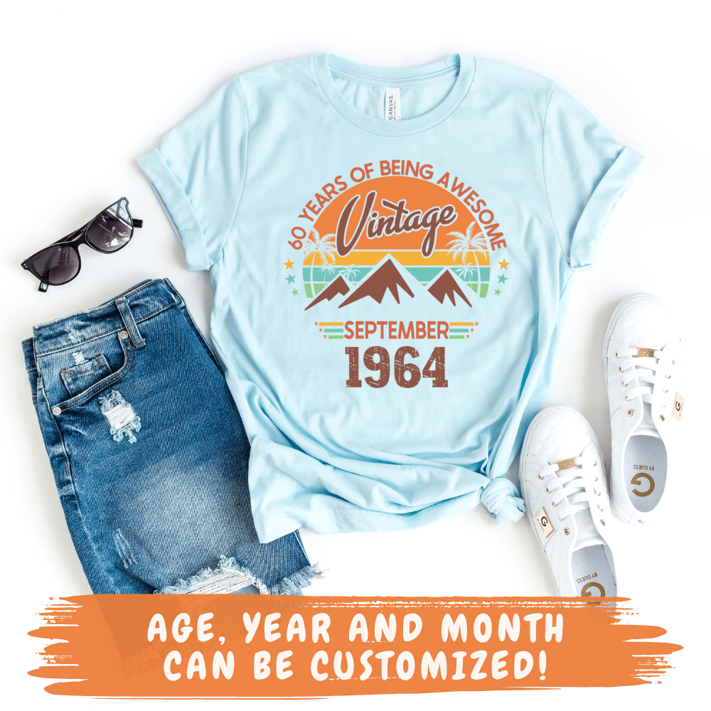 Shirts & Tops-Years of Being Awesome - Personalized Birthday T-Shirt-JackNRoy