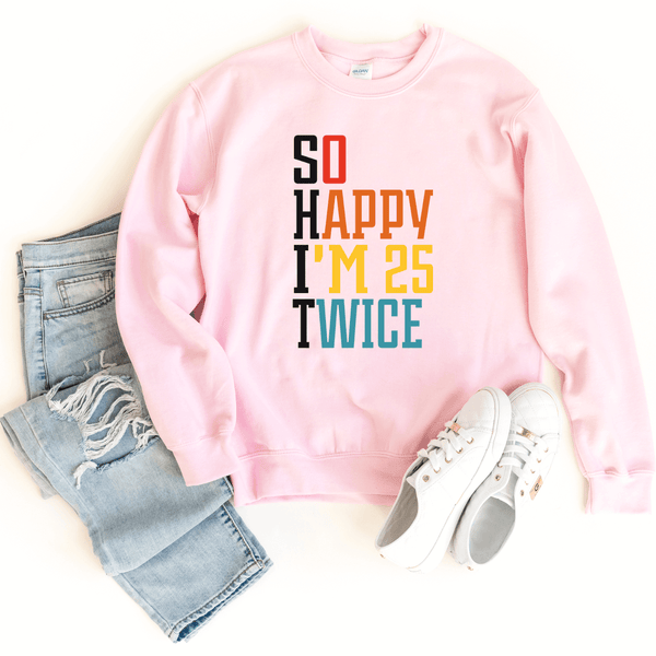 Sweatshirts-S.H.I.T. I'm 50 Sweatshirt-S-Pink-Jack N Roy