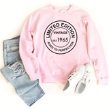 Sweatshirts-Limited Edition Custom Birthday Sweatshirt (Customize Your Year)-S-Pink-Jack N Roy