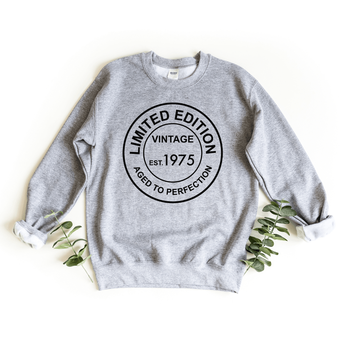 Sweatshirts-Limited Edition Custom Birthday Sweatshirt (Customize Your Year)-S-Sport Grey-Jack N Roy