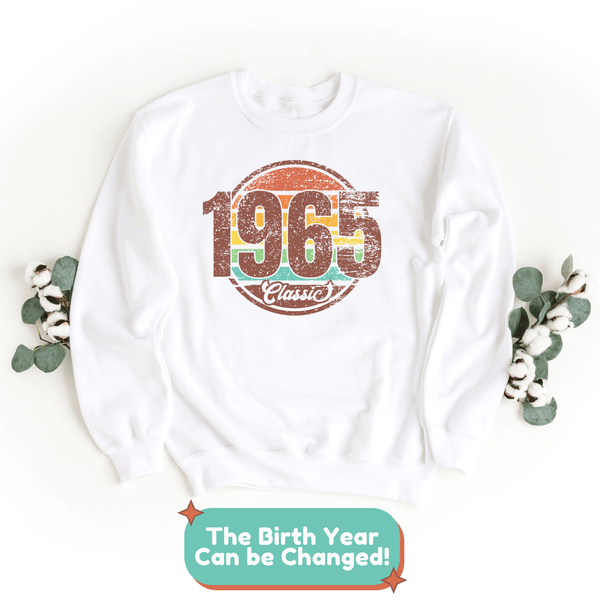 Sweatshirts-Classic Custom Birthday Sweatshirt (Customize Your Year)-Jack N Roy