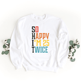 Sweatshirt-S.H.I.T. I'm 50 Sweatshirt-S-White-Jack N Roy