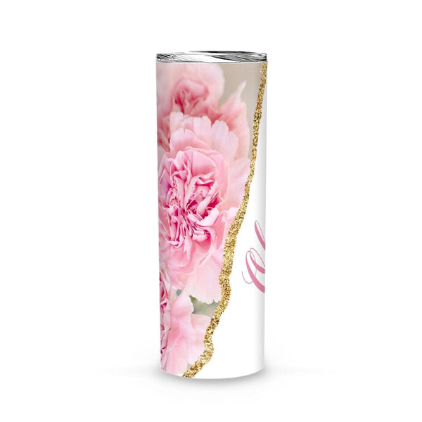 Tumbler-Personalized Skinny Tumbler (20oz) - Carnation-Skinny Tumbler 20oz - Carnation-White-Jack N Roy