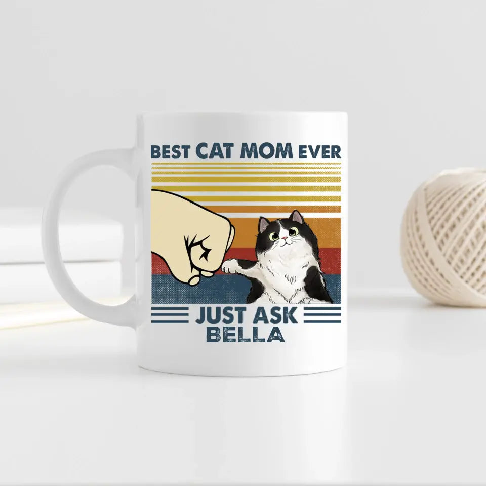 Mug-Best Cat Mom/Dad Ever - Personalized Mug (11oz/15oz)-White Mug-White-Jack N Roy