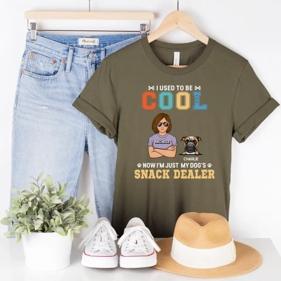 T-Shirt-Dog Snack Dealer - Personalized Unisex T-Shirt / Sweatshirt-Unisex T-Shirt-Army-Jack N Roy