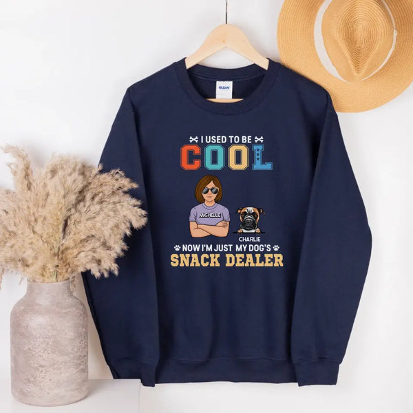 T-Shirt-Dog Snack Dealer - Personalized Unisex T-Shirt / Sweatshirt-Unisex Sweatshirt-Navy-Jack N Roy