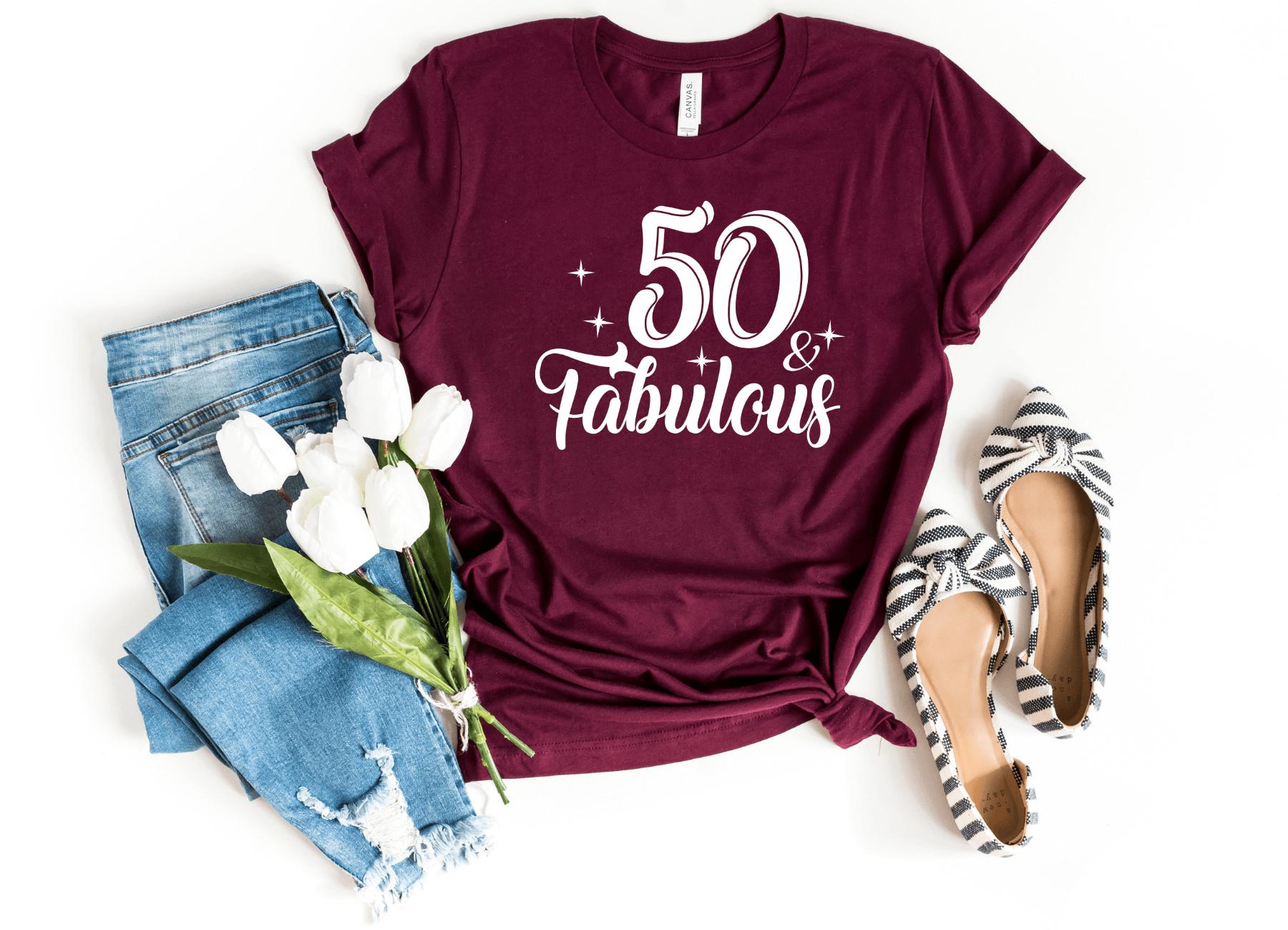 50 Fabulous Birthday Shirt Fifty Birthday Shirt Gift For 50th Birthday Jack N Roy