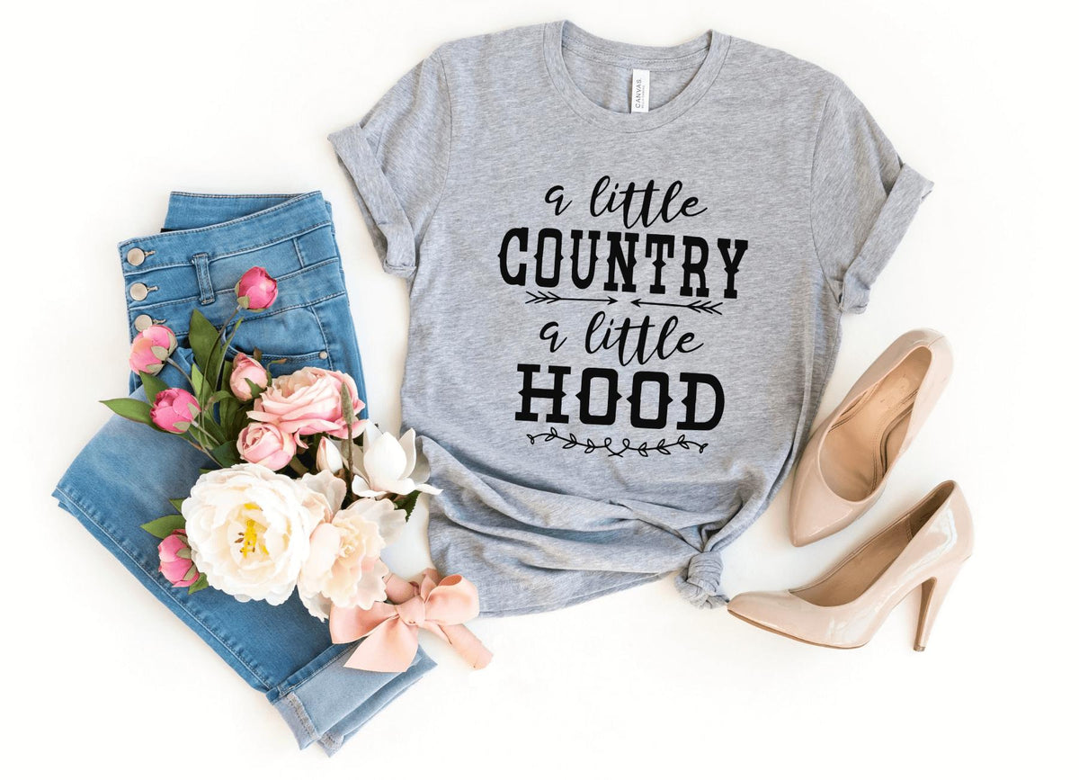 T-Shirt-A Little Country A Little Hood T-Shirt-S-Athletic Heather-Jack N Roy