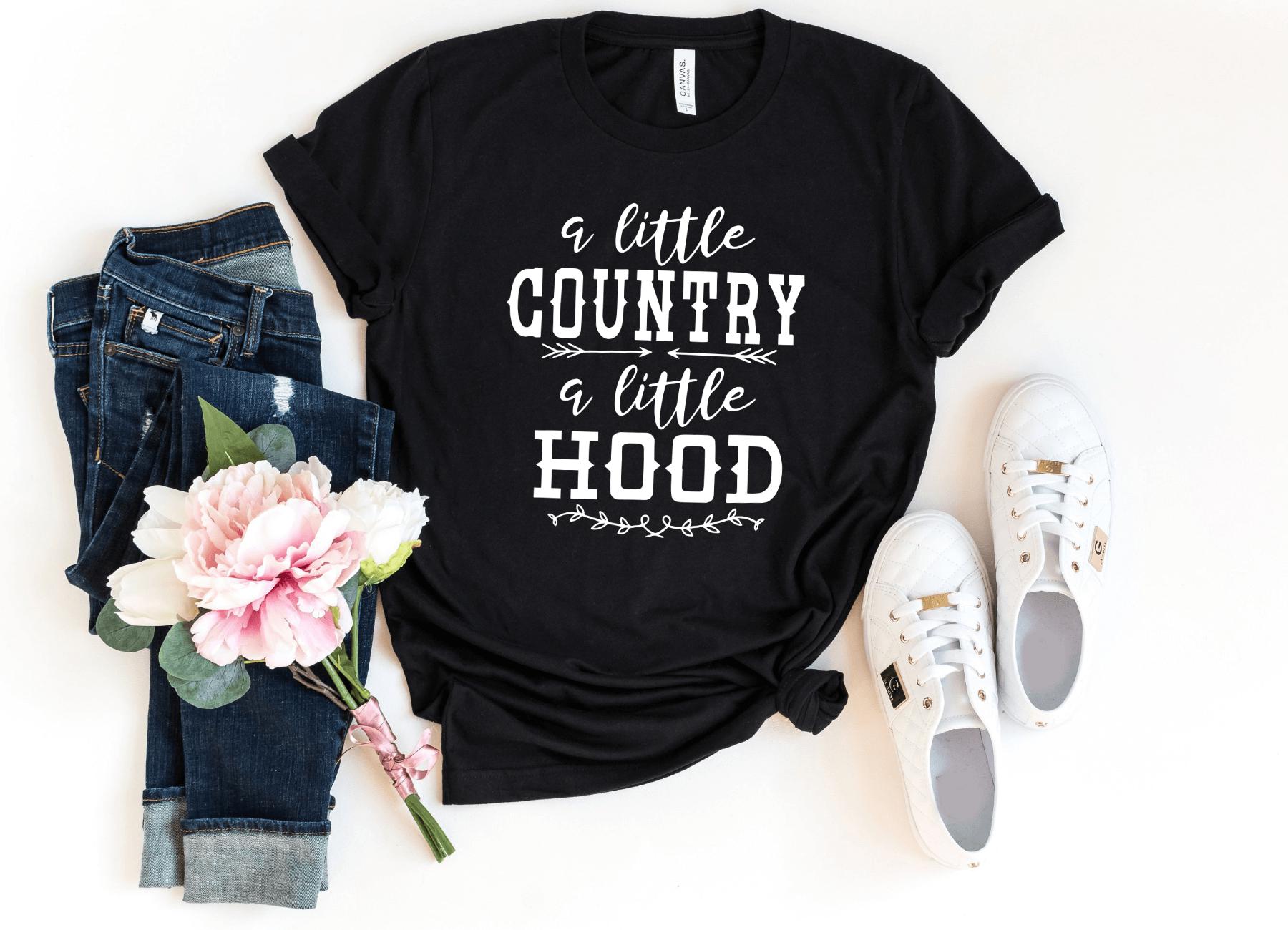 A little country online a little hood shirt