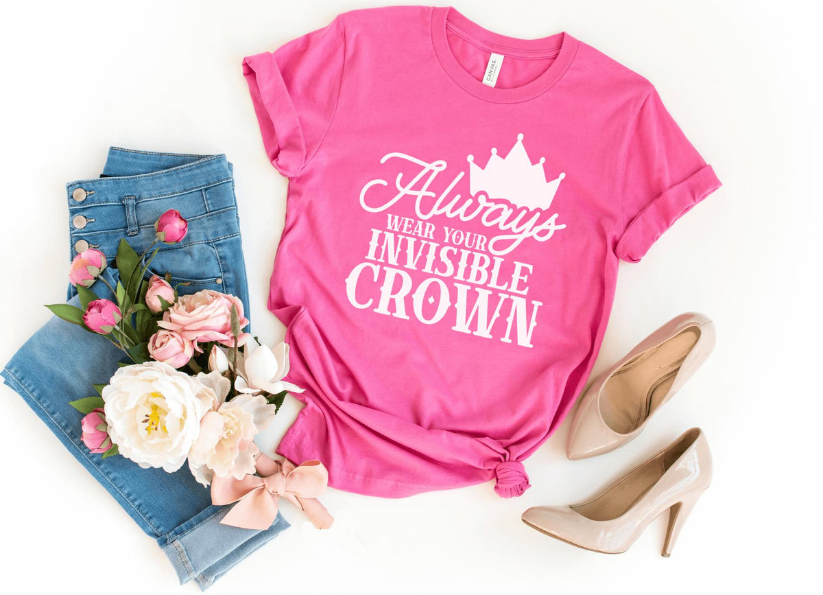 T-Shirt-Always Wear Your Crown T-Shirt-S-Charity Pink-Jack N Roy