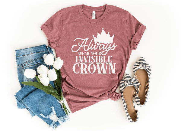 T-Shirt-Always Wear Your Crown T-Shirt-S-Heather Mauve-Jack N Roy