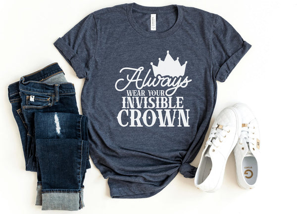 T-Shirt-Always Wear Your Crown T-Shirt-S-Heather Navy-Jack N Roy