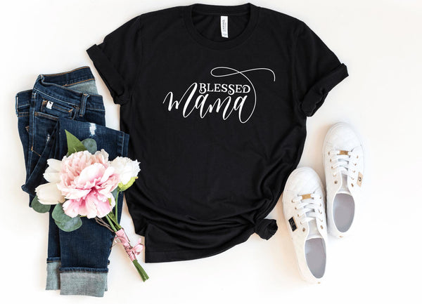 T-Shirt-Blessed Mama T-Shirt-S-Black-Jack N Roy