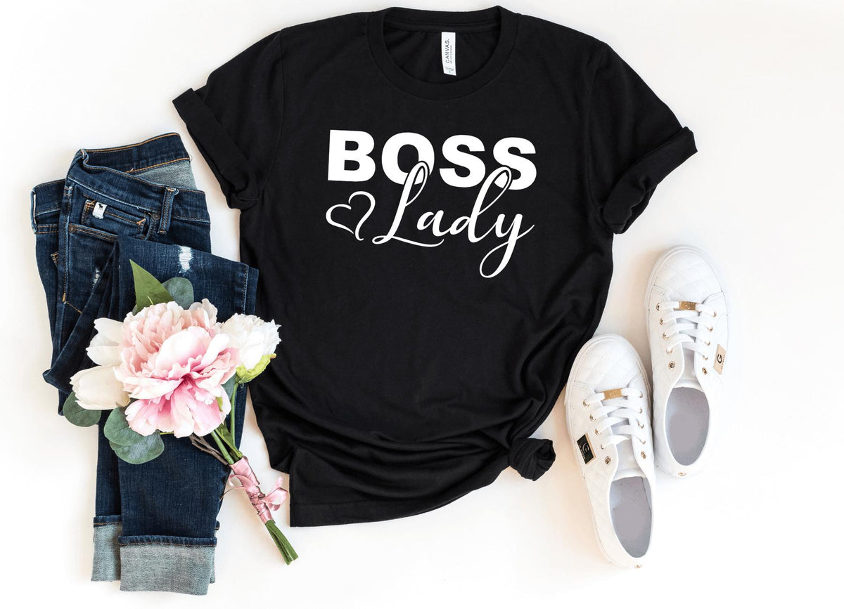 T-Shirt-Boss Lady T-Shirt-S-Black-Jack N Roy