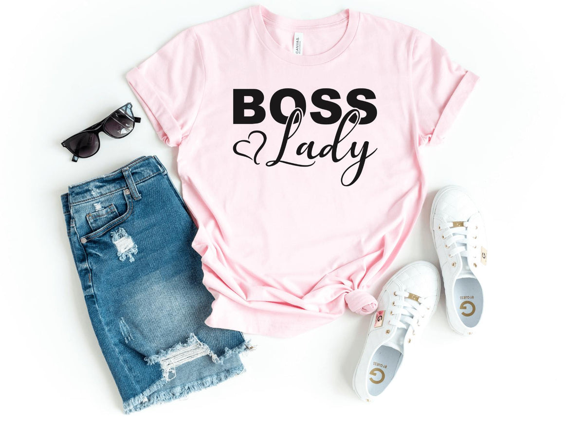 T-Shirt-Boss Lady T-Shirt-S-Pink-Jack N Roy