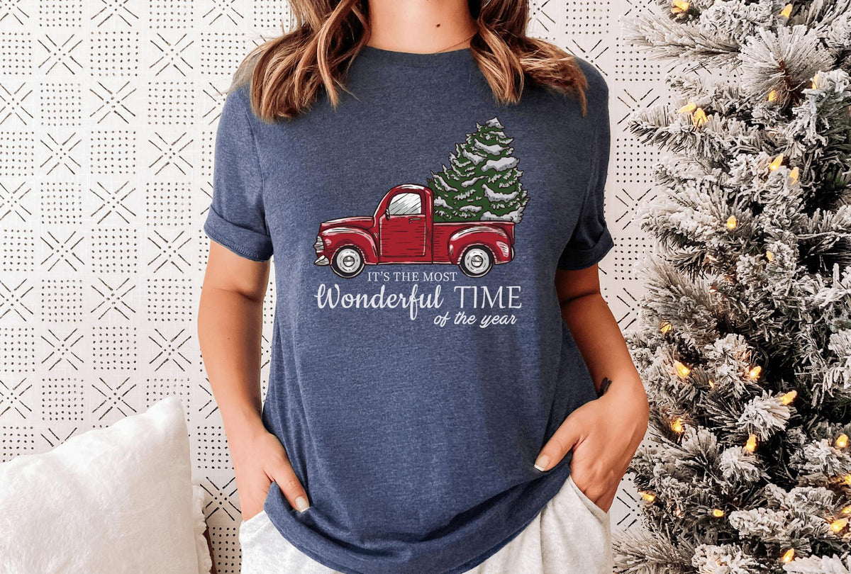 T-Shirt-Christmas Truck T-Shirt-Jack N Roy