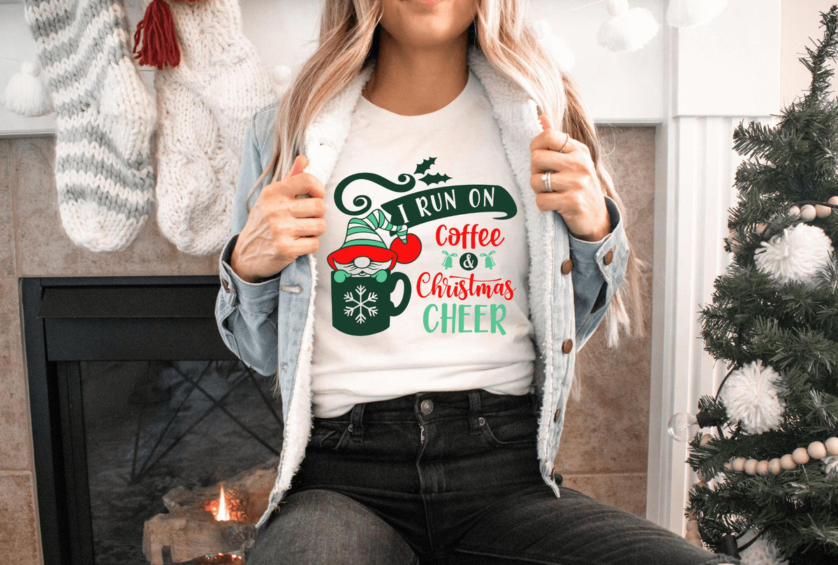 T-Shirt-Coffee & Christmas Cheer T-Shirt-Jack N Roy