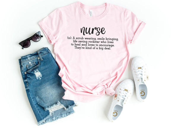 T-Shirt-Definition of Nurse T-Shirt-S-Pink-Jack N Roy