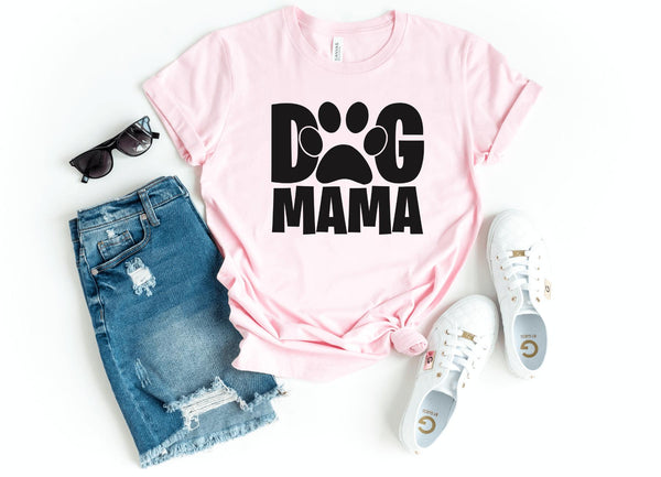 T-Shirt-Dog Mama T-Shirt-S-Pink-Jack N Roy