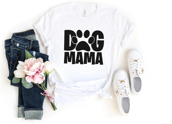 T-Shirt-Dog Mama T-Shirt-S-White-Jack N Roy