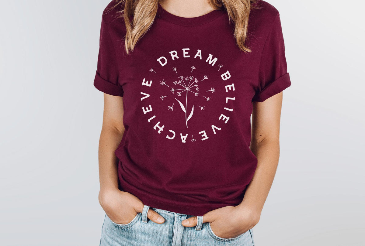 T-Shirt-Dream Believe Achieve T-Shirt-Jack N Roy