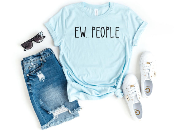 T-Shirt-EW PEOPLE T-Shirt-S-Heather Ice Blue-Jack N Roy