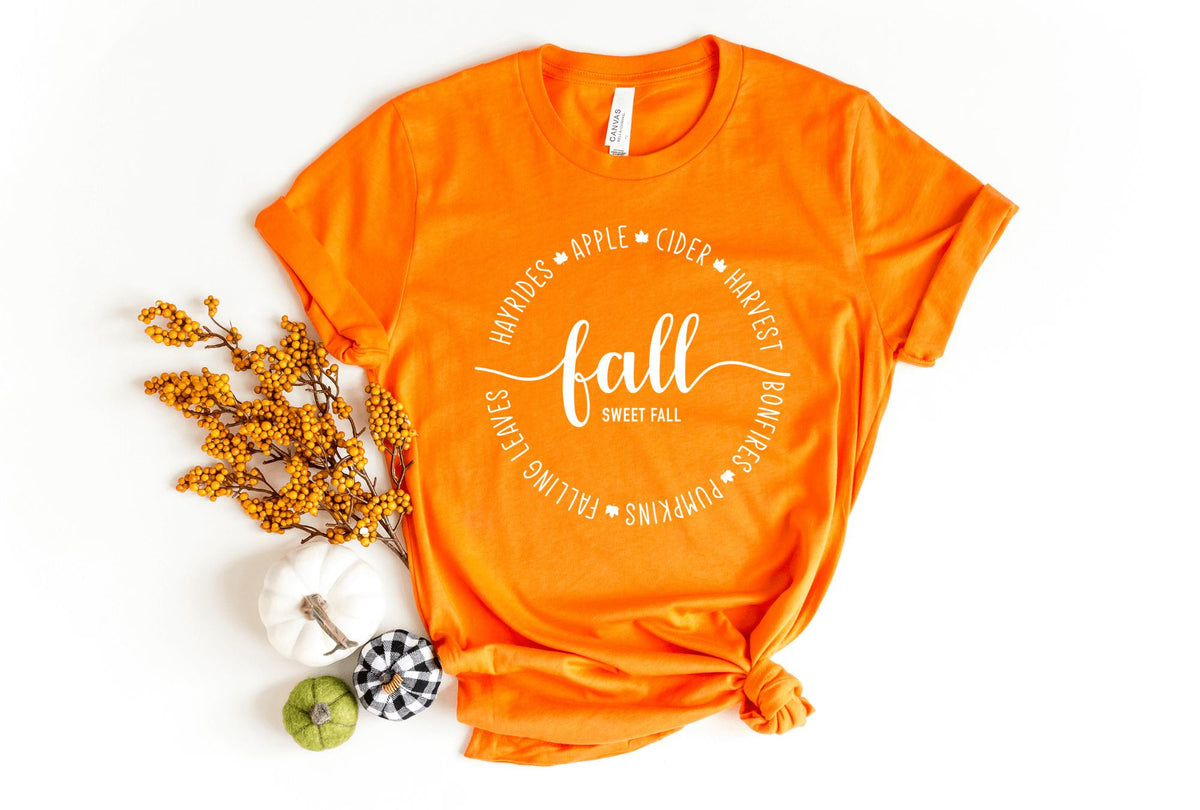 T-Shirt-Fall Sweet Fall T-Shirt-S-Orange-Jack N Roy