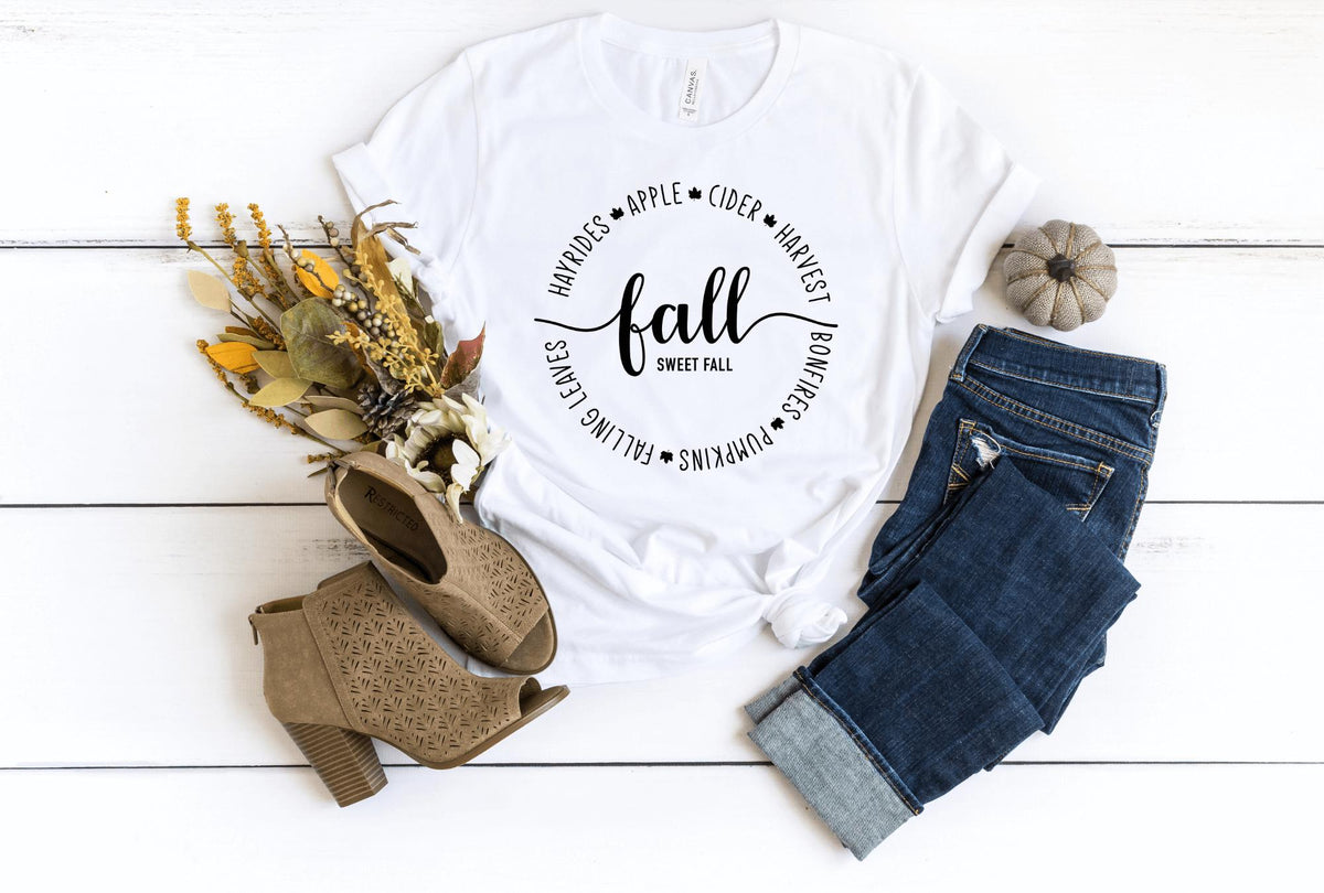 T-Shirt-Fall Sweet Fall T-Shirt-S-White-Jack N Roy