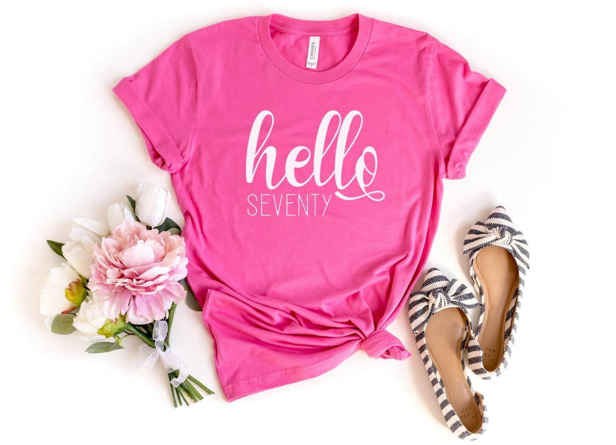 T-Shirt-Hello Seventy T-Shirt-S-Charity Pink-Jack N Roy