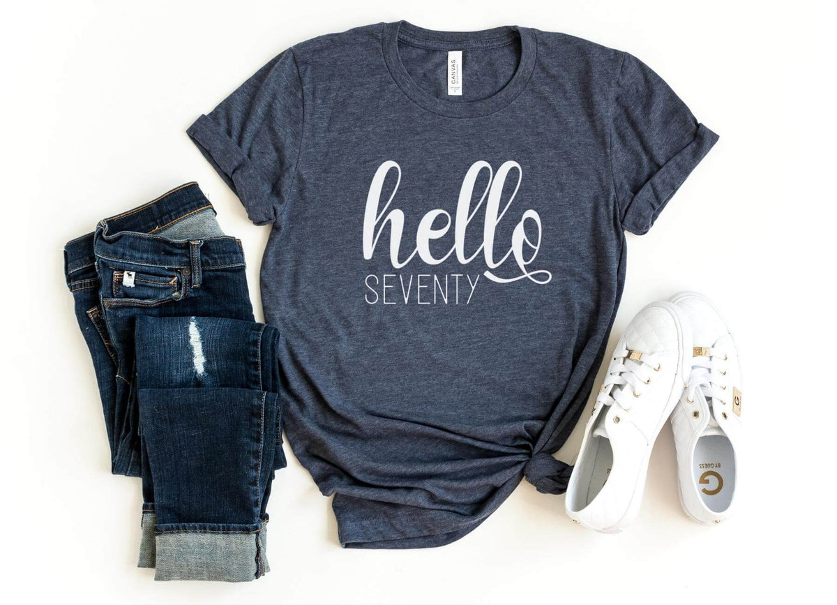 T-Shirt-Hello Seventy T-Shirt-S-Heather Navy-Jack N Roy