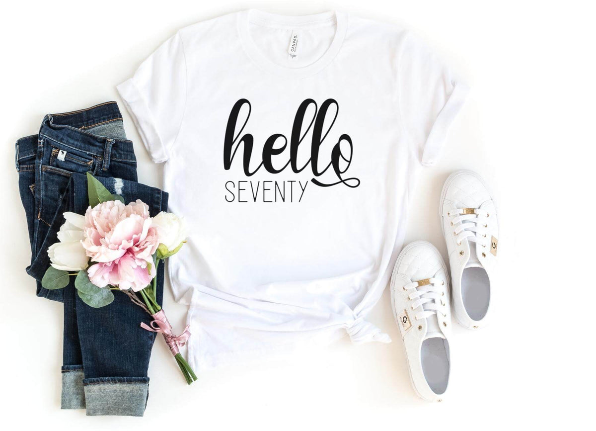 T-Shirt-Hello Seventy T-Shirt-S-White-Jack N Roy