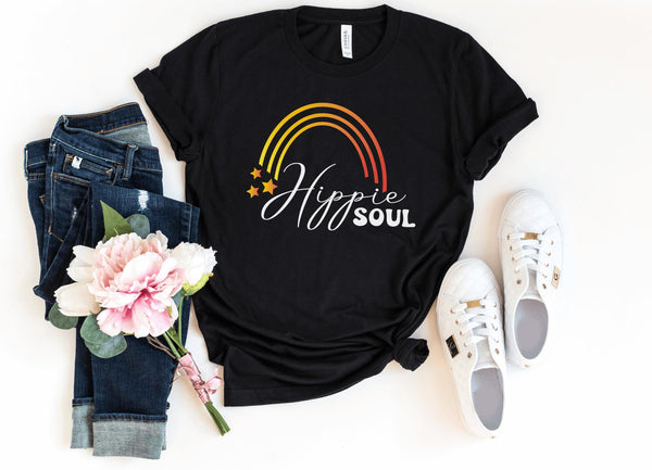 T-Shirt-Hippie Soul T-Shirt-S-Black-Jack N Roy