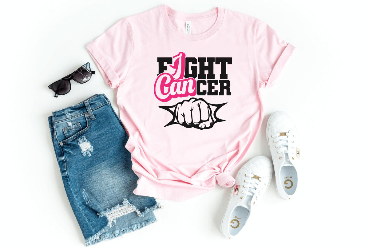 T-Shirt-I CAN T-Shirt 🎗️-S-Pink-Jack N Roy