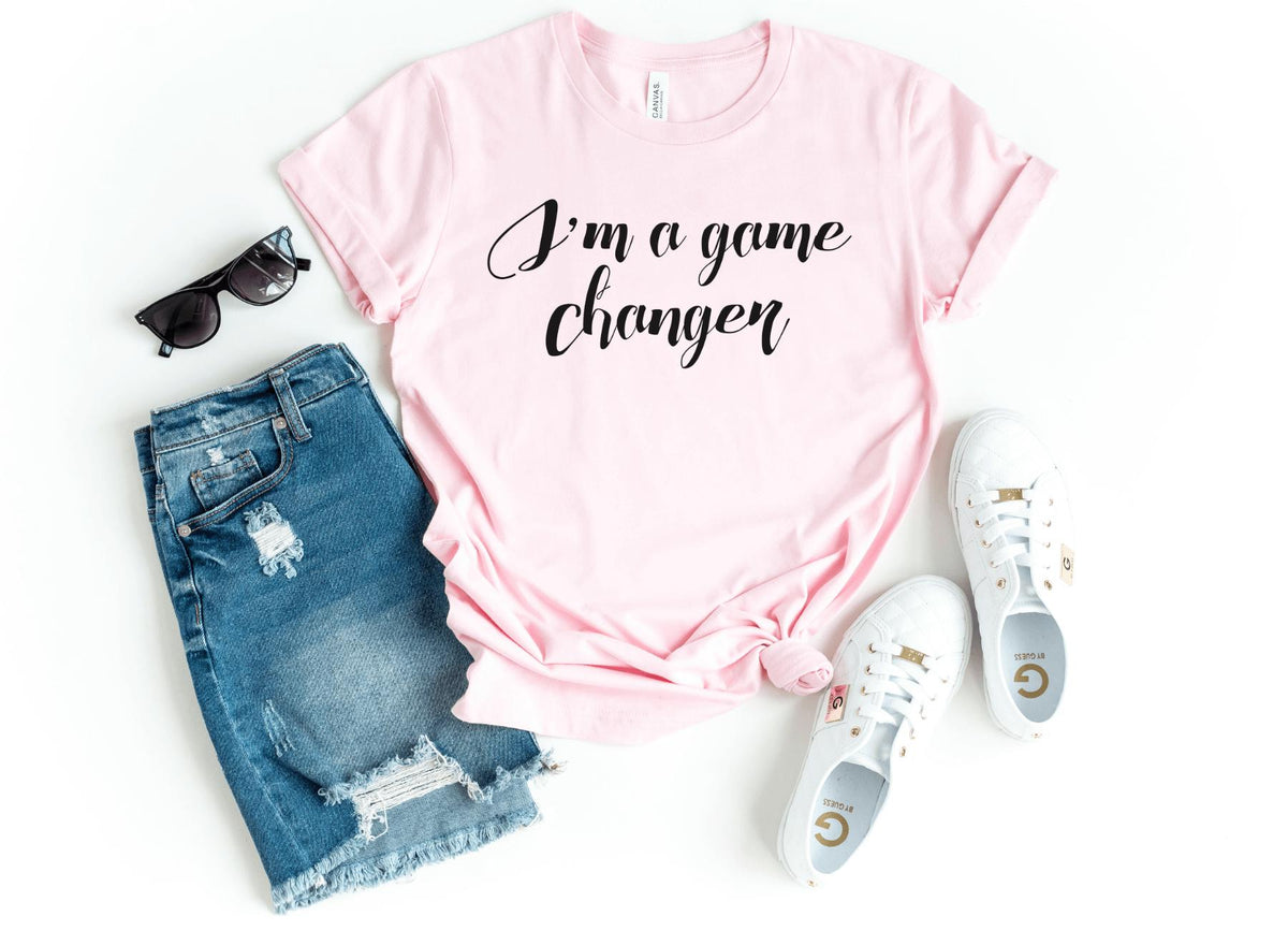 T-Shirt-I'm a Game Changer T-Shirt-S-Pink-Jack N Roy