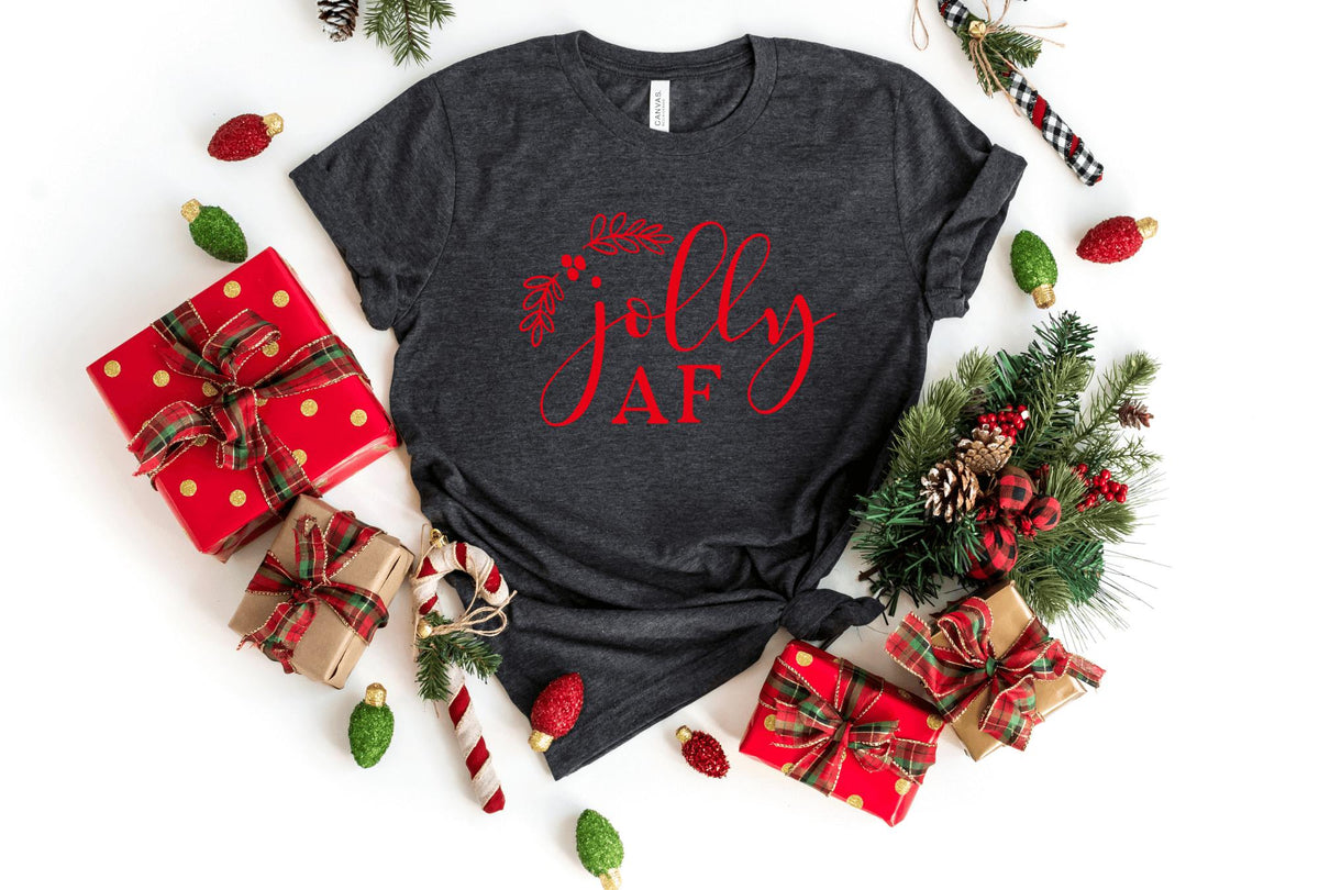 T-Shirt-Jolly AF T-Shirt-S-Dark Grey Heather-Jack N Roy