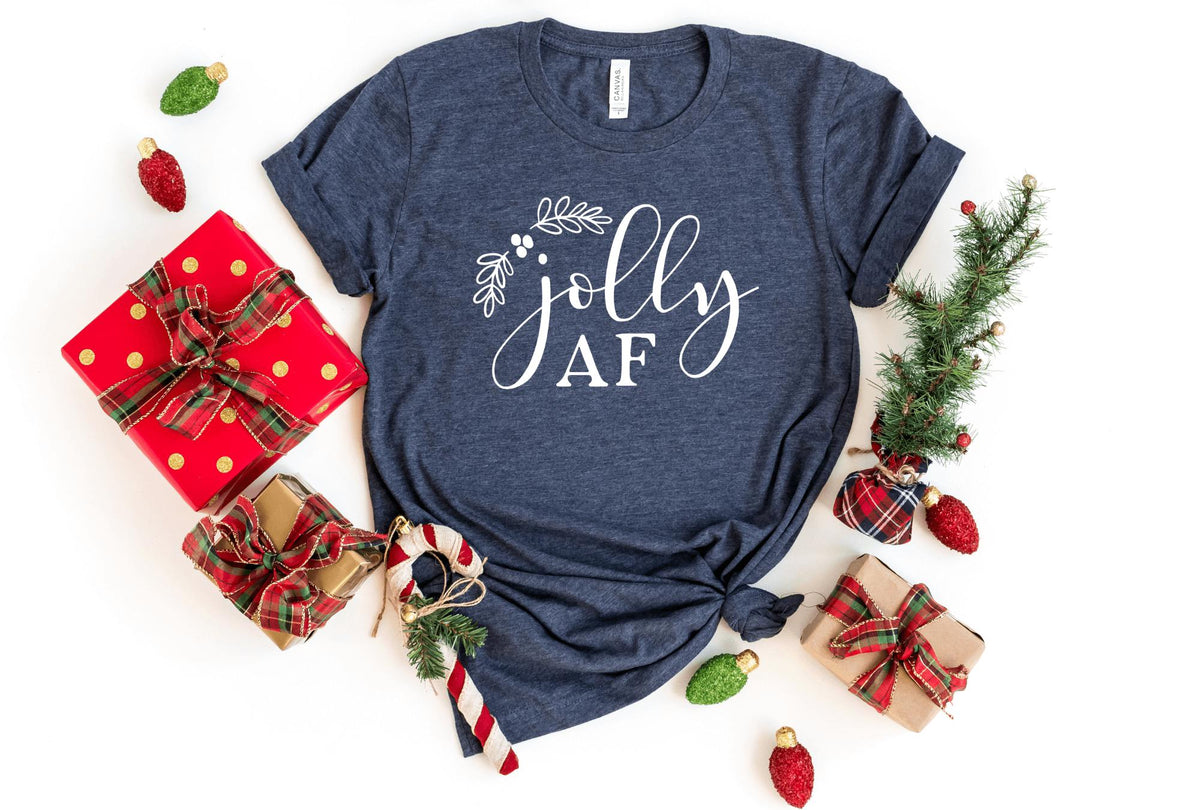 T-Shirt-Jolly AF T-Shirt-S-Heather Navy-Jack N Roy