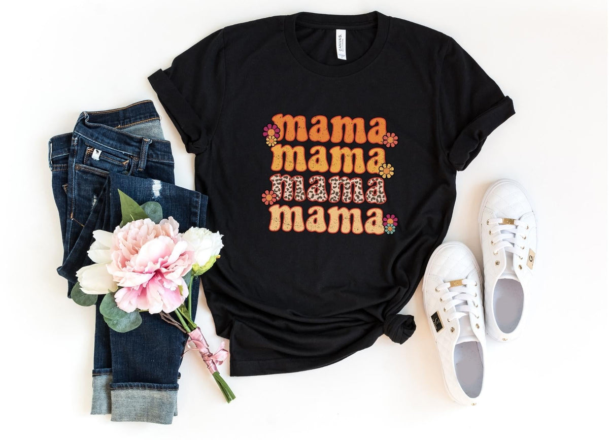 T-Shirt-Mama Mama Mama T-Shirt-S-Black-Jack N Roy