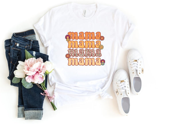 T-Shirt-Mama Mama Mama T-Shirt-S-White-Jack N Roy