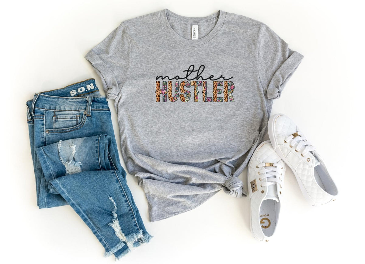 T-Shirt-Mother Hustler T-Shirt-S-Athletic Heather-Jack N Roy