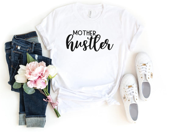 T-Shirt-Mother Hustler T-Shirt-S-White-Jack N Roy