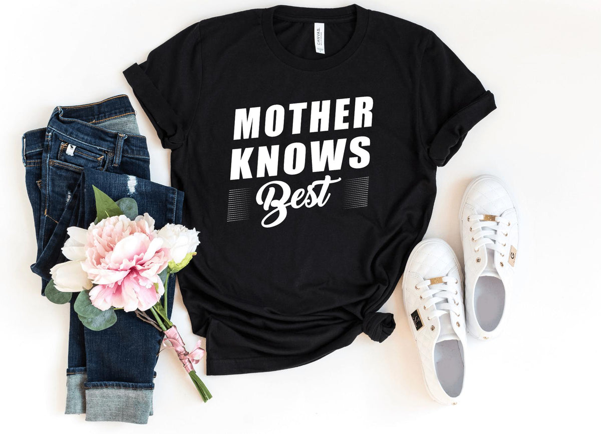 T-Shirt-Mother Knows Best T-Shirt-S-Black-Jack N Roy