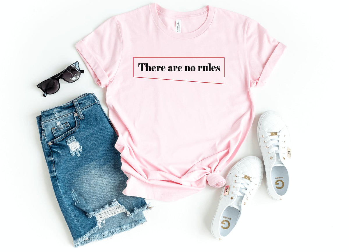 T-Shirt-No Rules T-Shirt-S-Pink-Jack N Roy