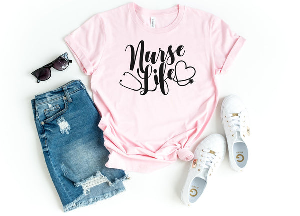 T-Shirt-Nurse Life T-Shirt-S-Pink-Jack N Roy